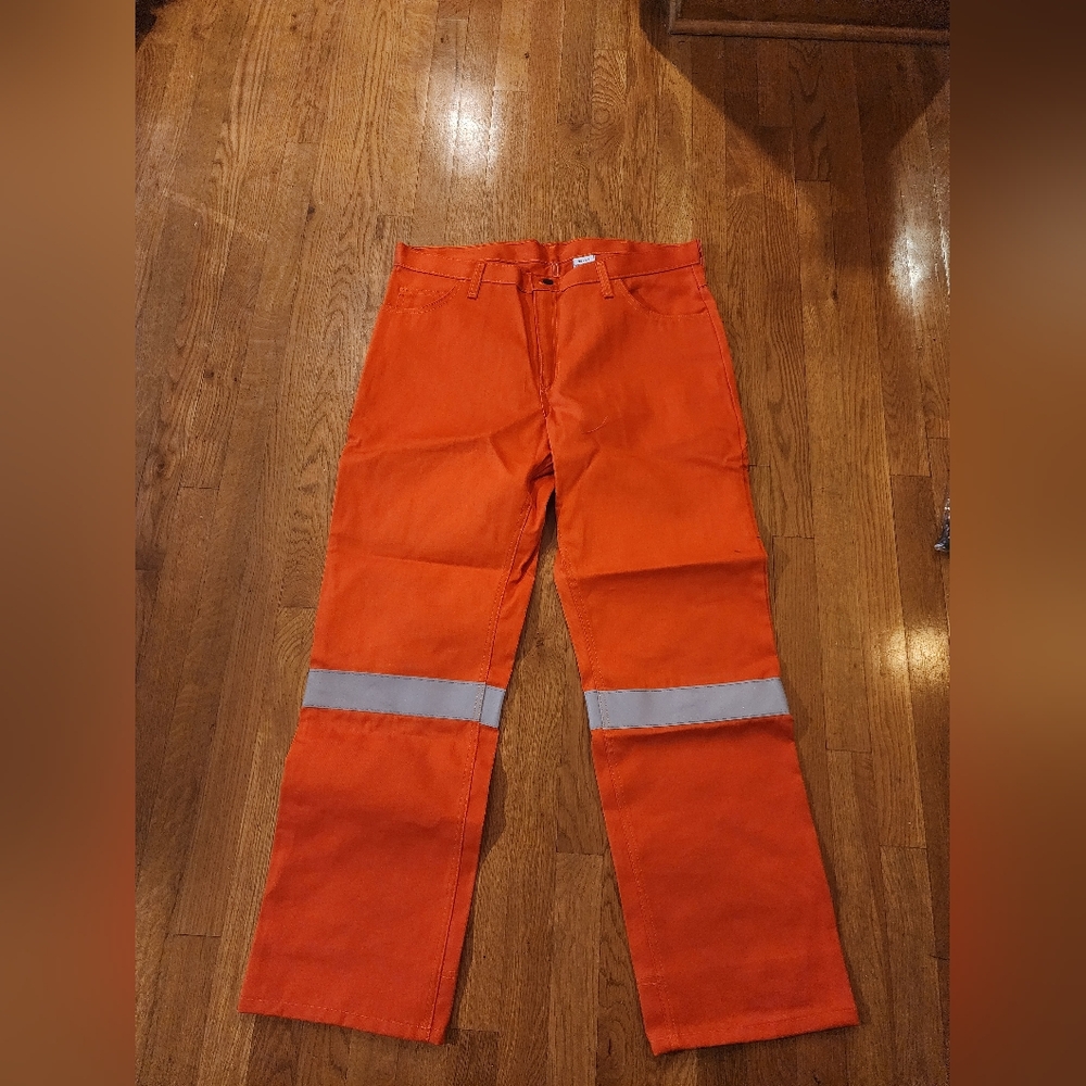 AA -Crude FR 2112 Cat 2 Orange Pants 2 Pairs 38x32
